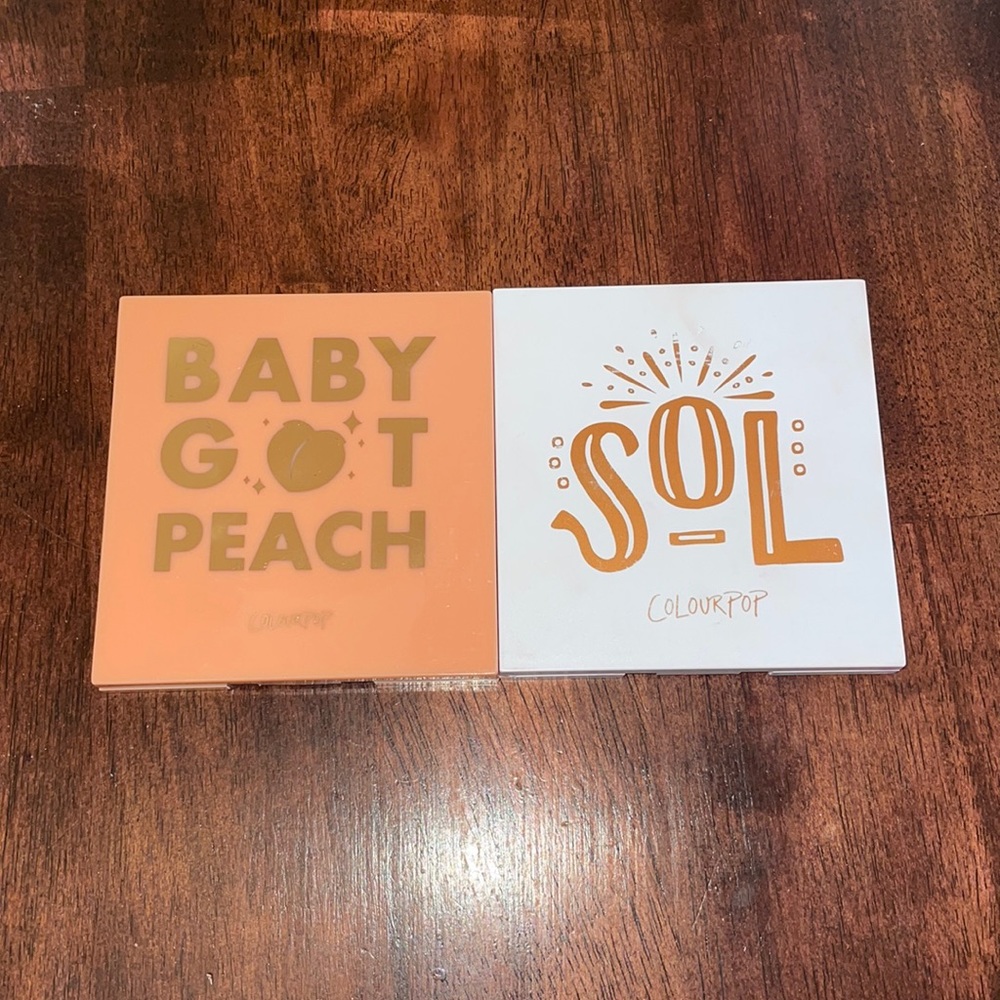 ColourPop Baby Got Peach and Sol Eyeshadow Palettes